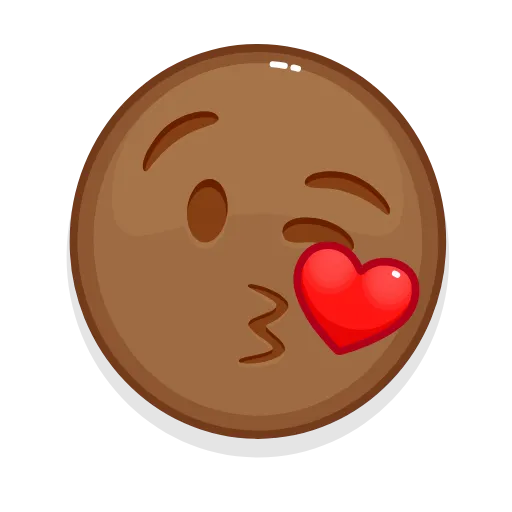 😘 Стикер «Brown Emoji» для Telegram
