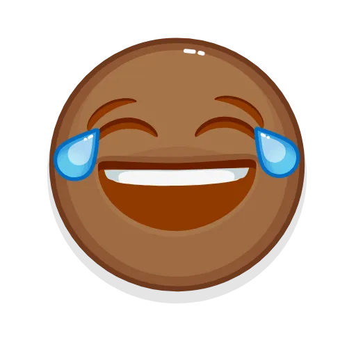 😂 Стикер «Brown Emoji» для Telegram