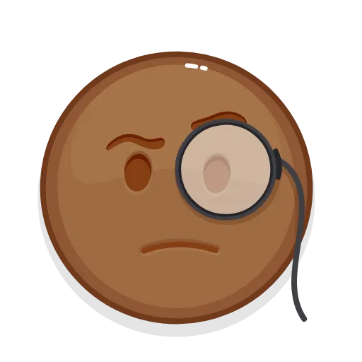 🧐 Стикер «Brown Emoji» для Telegram
