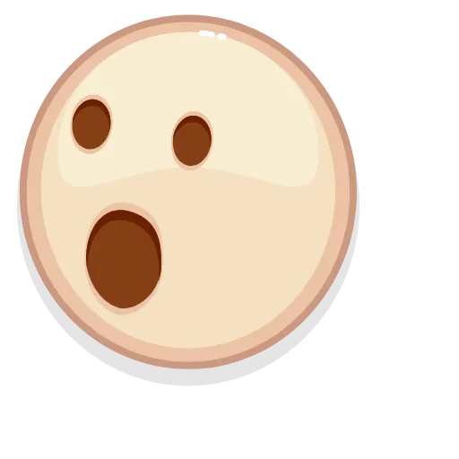 😮 Стикер «Brown Emoji» для Telegram