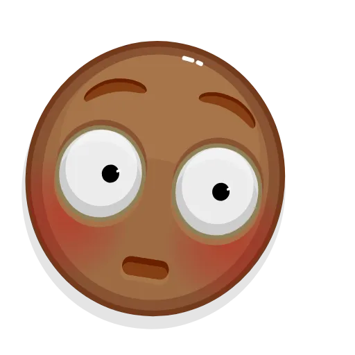 😳 Стикер «Brown Emoji» для Telegram