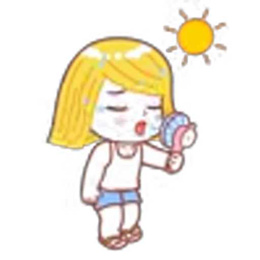 ☀️ Эмодзи «Brown and Friends Love in Summer» для Telegram
