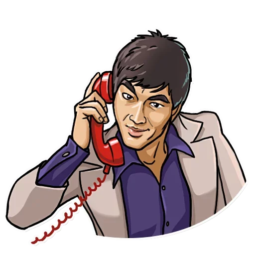 📞 Стикер «Bruce Lee» для Telegram