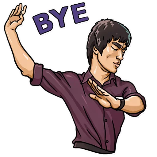 ✋ Стикер «Bruce Lee» для Telegram