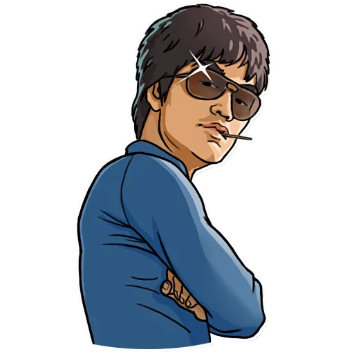 😎 Стикер «Bruce Lee» для Telegram