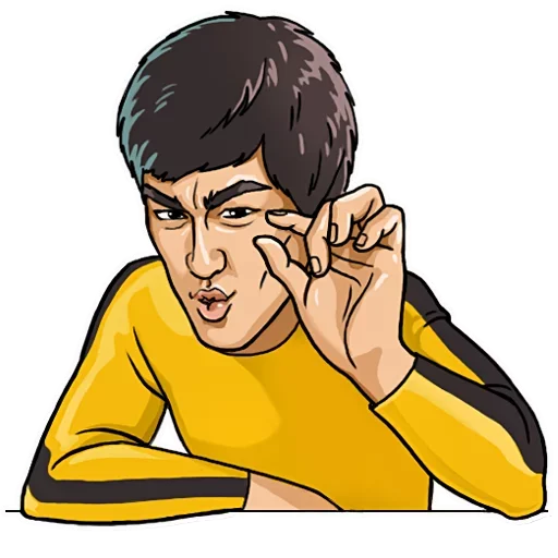 😉 Стикер «Bruce Lee» для Telegram