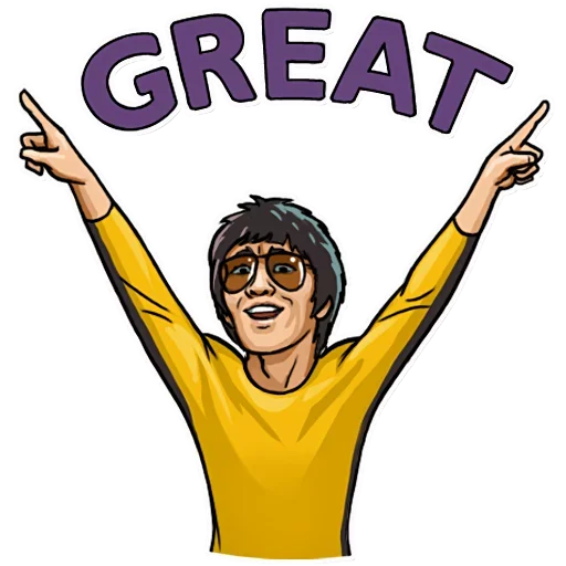 🎉 Стикер «Bruce Lee» для Telegram