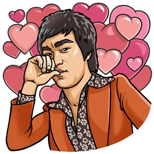😍 Стикер «Bruce Lee» для Telegram