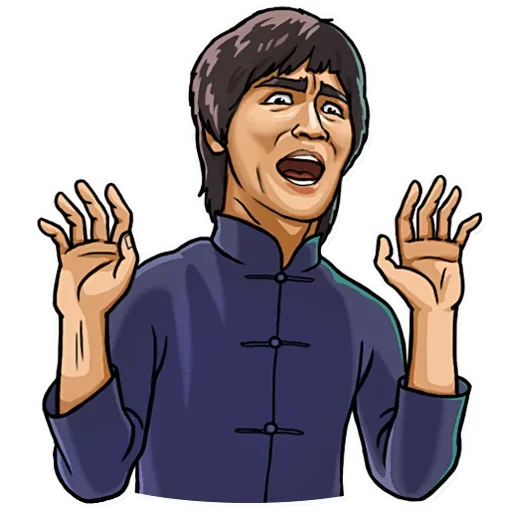 😱 Стикер «Bruce Lee» для Telegram