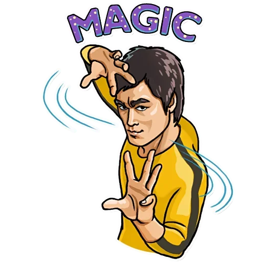🤓 Стикер «Bruce Lee» для Telegram