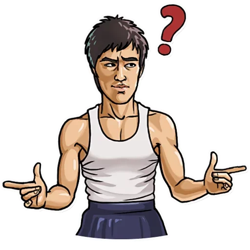 🤔 Стикер «Bruce Lee» для Telegram