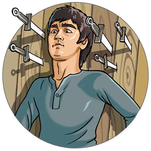 😨 Стикер «Bruce Lee» для Telegram