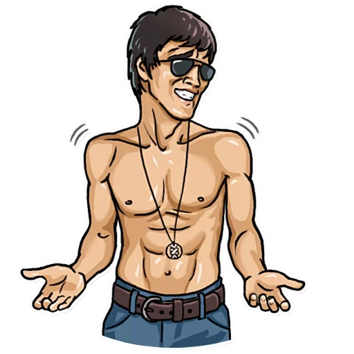 🙄 Стикер «Bruce Lee» для Telegram