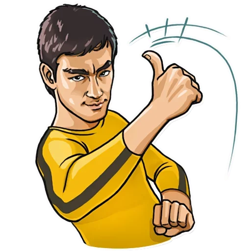 👍 Стикер «Bruce Lee» для Telegram