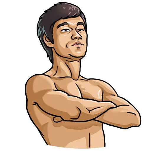 😐 Стикер «Bruce Lee» для Telegram