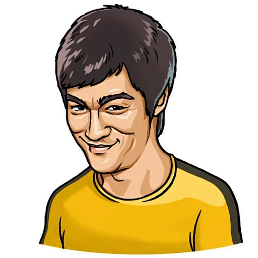😄 Стикер «Bruce Lee» для Telegram