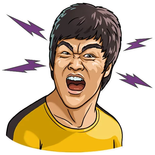 👹 Стикер «Bruce Lee» для Telegram