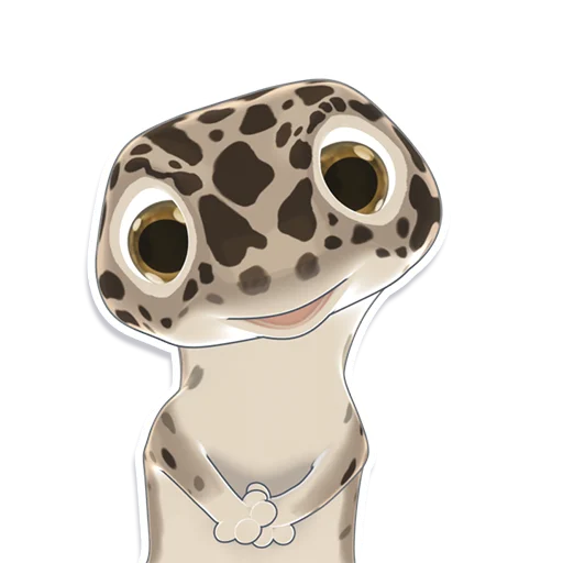 Стикерпак Bruce the Leopard Gecko для Telegram — скачать