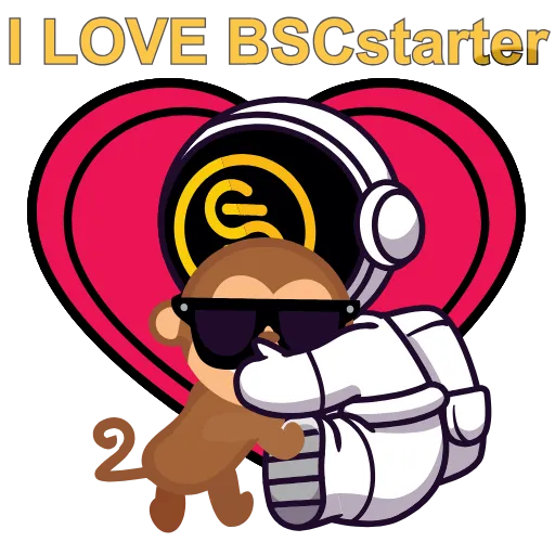 ❤️ Стикер «BSCstarter» для Telegram