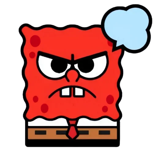 👓 Стикер «Губка Боб БС» для Telegram