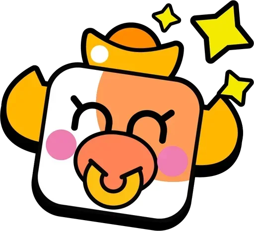 🐮 Стикер «Brawl Stars Pins (Exclusive)» для Telegram