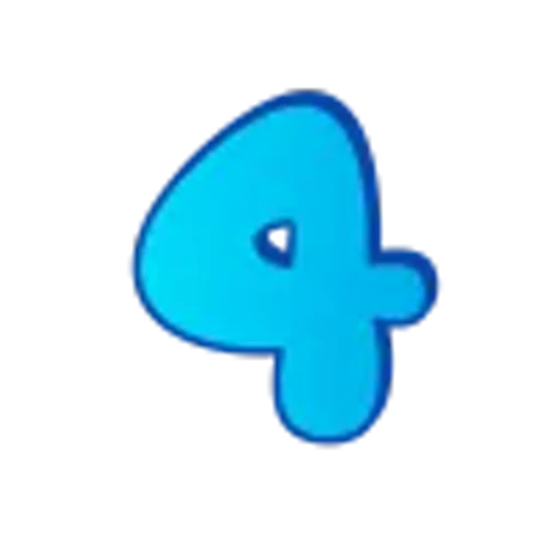 🤩 Эмодзи «Голубые буквы пузыри» для Telegram