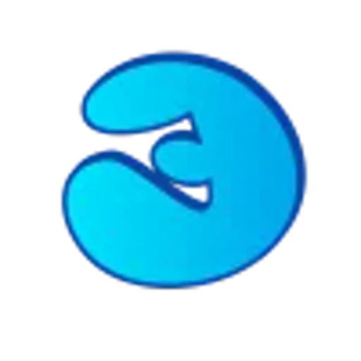 🤩 Эмодзи «Голубые буквы пузыри» для Telegram