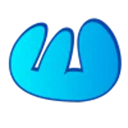 🤩 Эмодзи «Голубые буквы пузыри» для Telegram