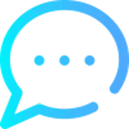 🤩 Эмодзи «Голубые буквы пузыри» для Telegram