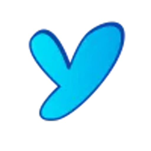 🤩 Эмодзи «Голубые буквы пузыри» для Telegram