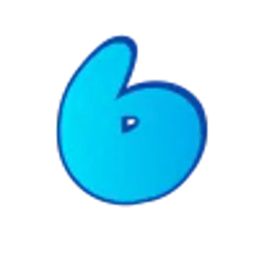 🤩 Эмодзи «Голубые буквы пузыри» для Telegram
