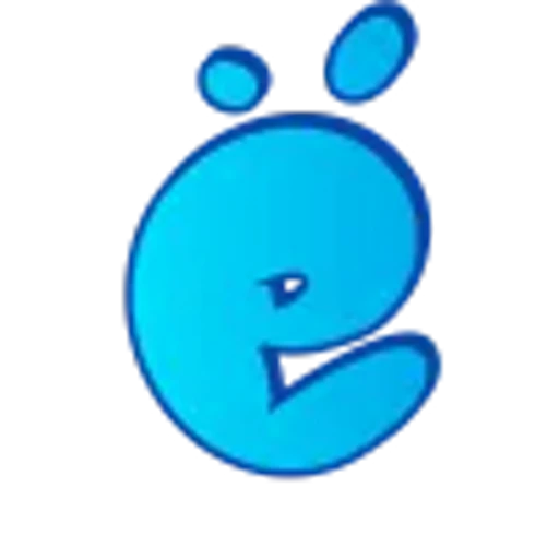 🤩 Эмодзи «Голубые буквы пузыри» для Telegram