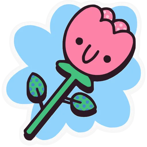 🌷 Эмодзи «Бабл Бум» для Telegram