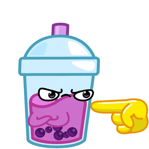 😝 Стикер «Bubble Tea» для Telegram
