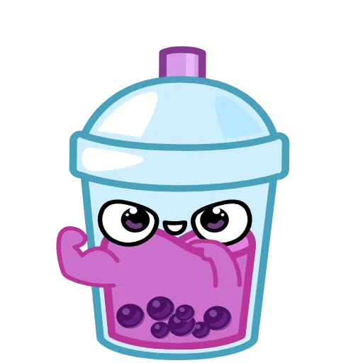 💪 Стикер «Bubble Tea» для Telegram