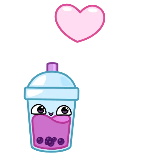 ❤️ Стикер «Bubble Tea» для Telegram