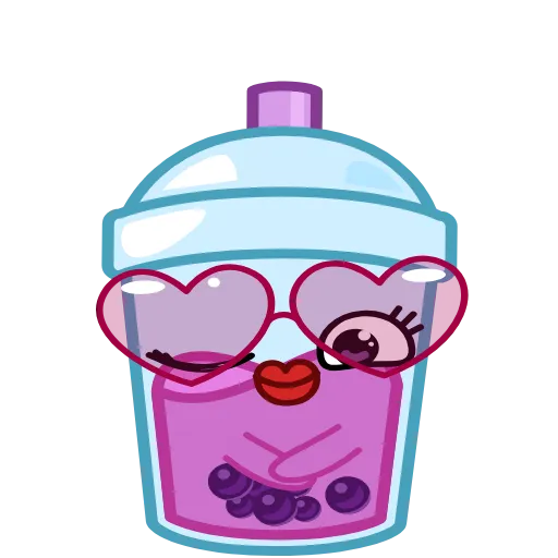 😍 Стикер «Bubble Tea» для Telegram