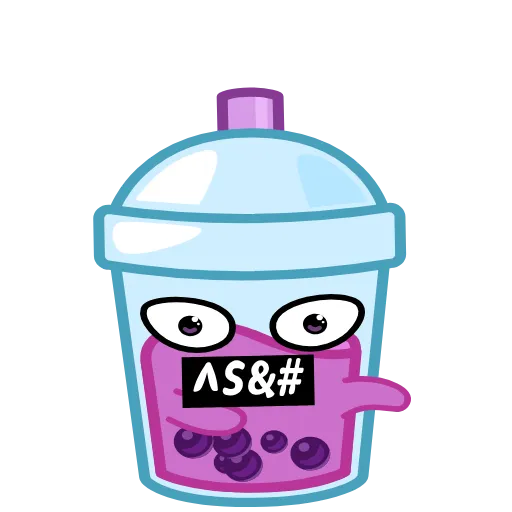 🤬 Стикер «Bubble Tea» для Telegram
