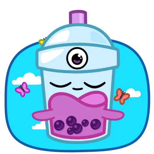 🧘‍♂ Стикер «Bubble Tea» для Telegram