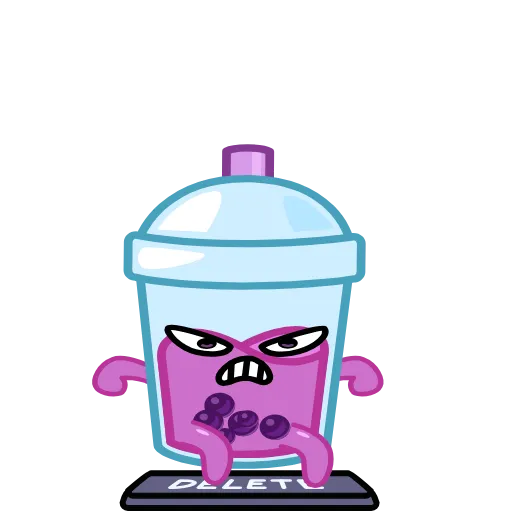 😡 Стикер «Bubble Tea» для Telegram