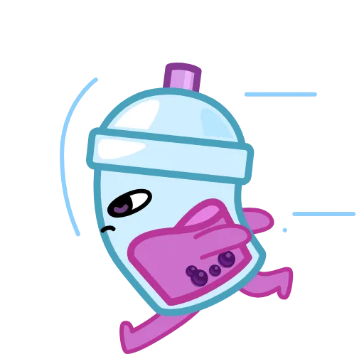 🏃‍♂ Стикер «Bubble Tea» для Telegram