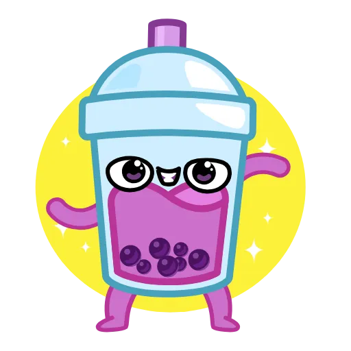 💃 Стикер «Bubble Tea» для Telegram