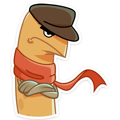 ☹️ Стикер «Игорь Угорь и Змей Сергей» для Telegram