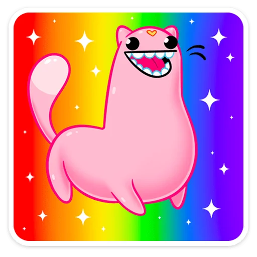 🌈 Стикер «Бабл Гамп без надписей» для Telegram
