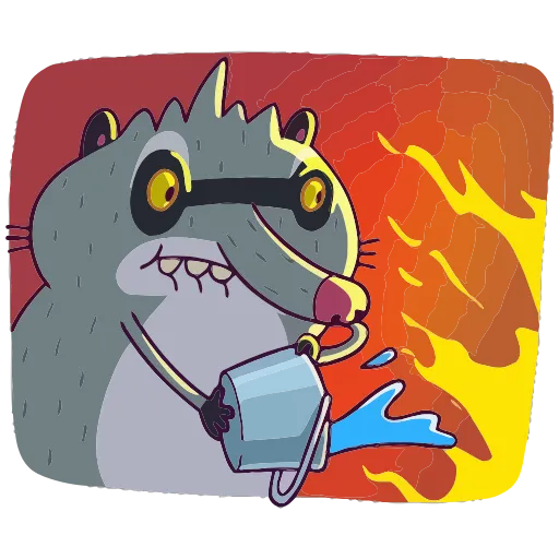 🔥 Эмодзи «Полоскун Бублик» для Telegram