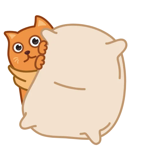 😨 Стикер «Bubo the Scarfcat» для Telegram