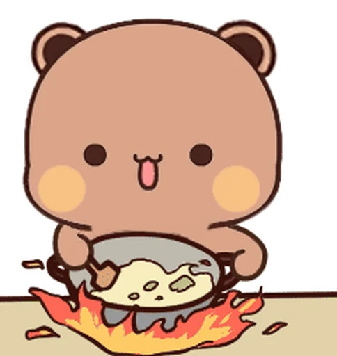 👩‍🍳 Стикер «Bubu and Dudu 11» для Telegram