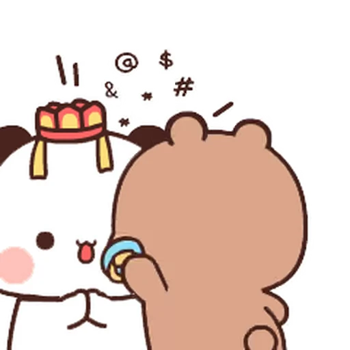 🤐 Стикер «Bubu and Dudu 14» для Telegram