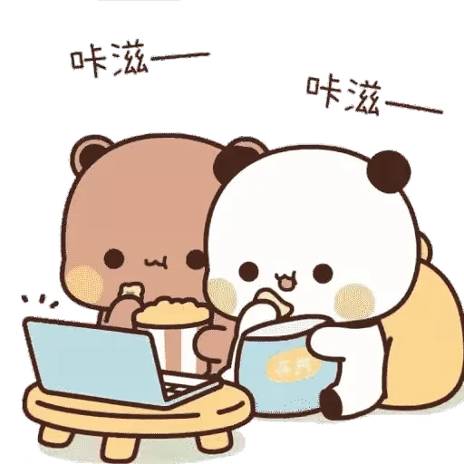 🍿 Стикер «Bubu and Dudu 14» для Telegram