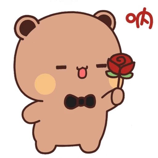 🌹 Стикер «Bubu and Dudu 15» для Telegram